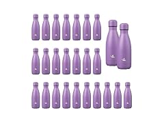 Konokyo 24 Pack Stainless Steel Water Bottle Lavendaer 