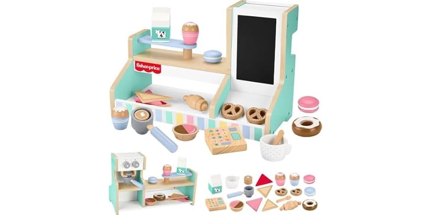 Fisher-Price Wood Pretend Play Coffee Shop