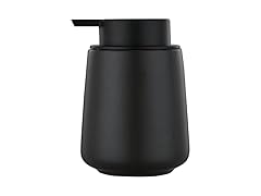 12oz Black Ceramic Soap Dispenser