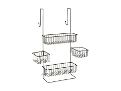 InterDesign Metalo Bathroom Over the Door Shower Caddy