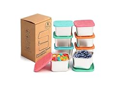 WAWINY 8 Pack Stainless Steel Snack Containers - 6oz