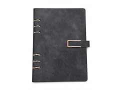 Classycoo A5 PU Leather 6-Ring Binder Notebook- Choose Color