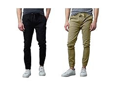 Men's Cotton Stretch Twill Jogger 2-Pack