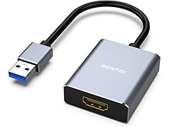 BENFEI USB 3.0 to HDMI Male to Female Adapter for PC (NOT FOR MAC)