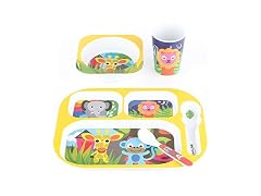 French Bull Toddler Feeding Melamine Tableware Jungle