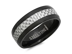 Men's Black Titanium Ring