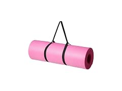Amazon Basics 1/2 Inch Extra Thick Exercise Yoga Mat, Pink