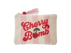 Karma Beaded Carry All Makeup Bag Cherry Bomb