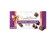Russell Stover Assorted Caramels Choc 9o