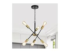 TOBUSA 6-Light Sputnik Chandelier