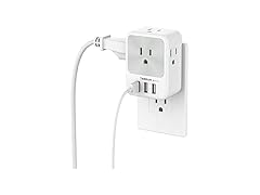 TESSAN Outlet Splitter (4 Outlets, 3 USB)
