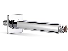 SUPPLYGIANT 10" Straight Ceiling Mount Shower Arm- Chrome
