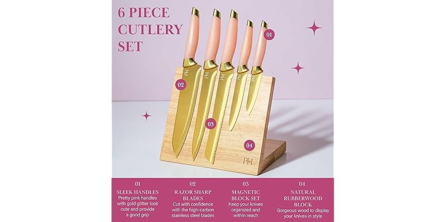 Paris Hilton Knife Block Set