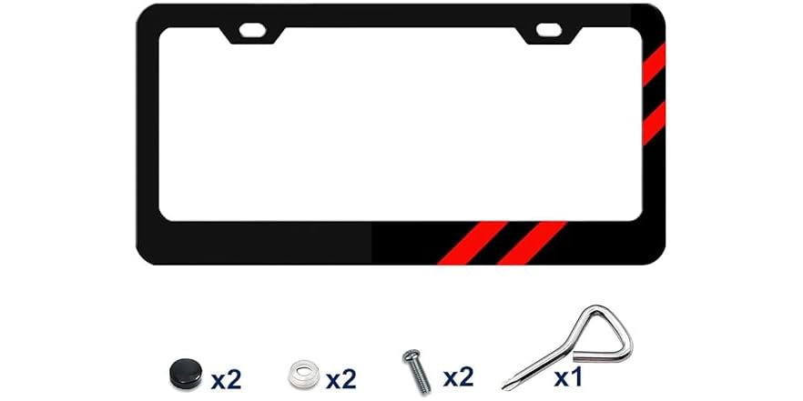 Dodge Aluminum License Plate - 6x12 Inch Front Vanity Plate, White