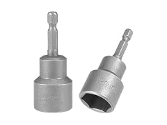 TA-VIGOR CON-122 2pcs 1/4in Magnetic Nut Setter Bit