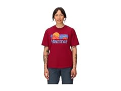 MARMOT Womens (M) Coastal Logo SS Tee Red