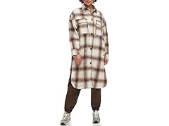Levis Flannel Shirt Jacket (L) Cream