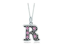 LovelyJewelry Pink Letter R Alphabet