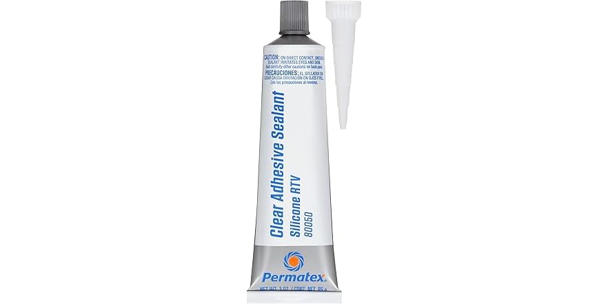 Permatex 80050 Clear RTV Silicone Adhesive Sealant