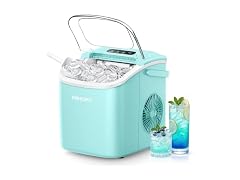 Euhomy Countertop Ice Maker Machine with Handle, Green