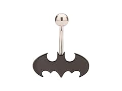 DC Comics Stainless Steel Batman Navel Ring