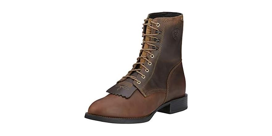 Botte Western Ariat Heritage Lacer pour Homme - Distressed Brown