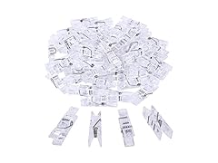 BronaGrand 50pcs Small Clear Plastic
