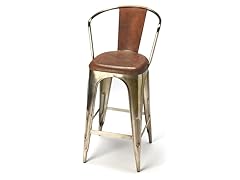 Roland Chocolate Bronze Barstool