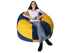 Gold and Royal Blue 50" Bean Bag