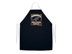 "Grandpa's Famous BBQ" Apron-Black