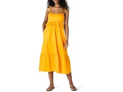 Amazon Essentials Women's Tiered Maxi Dress Golden