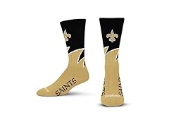 NEW ORLEANS SAINTS Black Wave Crew Sock (L)
