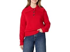 Amazon Essentials Women's Button Collar Sweater