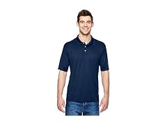 Hanes Men (XL) Cool DRI Polo Navy