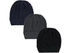 Hudson Baby Unisex (Infant Toddler) Knit 3pk Hat