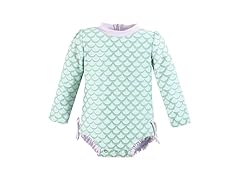 Hudson Baby Girls Rashguard Toddler Swimsuit