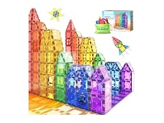 Coodoo Magnetic Tiles Kids STEM Magnet Toy 40PCS