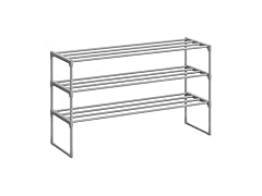 SONGMICS Shoe Rack 3-Tier 11.8 x 36.2 x 21.7 Inch