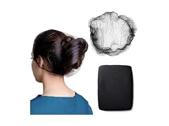 ZefeqCo Black Invisible Hair Nets 24in 100 Pack