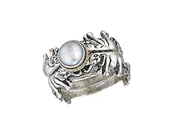 Freshwater Pearl Elephant Stacked Rings