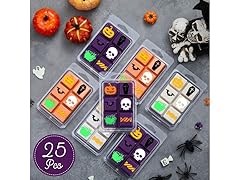 25 Pcs Halloween Wax Melt Molds