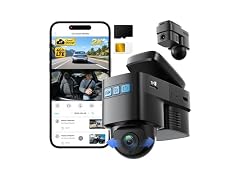 Topexplore 4G LTE Dash Cam Front+Inside