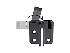  Door Flip Latch Slide Bolt Black-L
