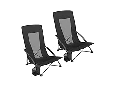 SONGMICS Portable Beach Chairs 2-Pacxk