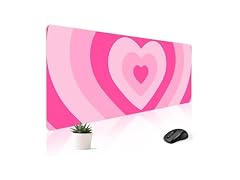 Stanoha PInk Heart Desk Mat