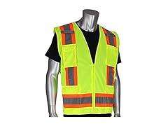 25PK Worktex Two-Tone Class 2 Surveyor Fabric Safety Vest
