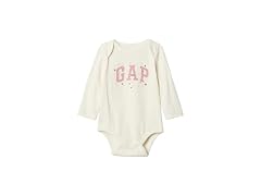 GAP Boys (12-18 MOS) Long Sleeve Logo Bodysuit