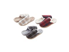 Floopi Womens Festive Plaid Slippers