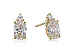 Amazon Essentials Earrings White Cubic Zirconia