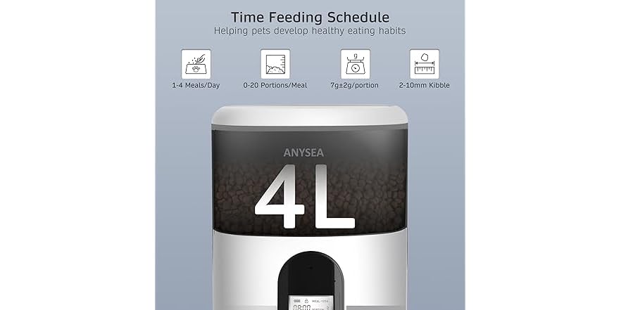 Picture of Smart Automatic Cat Feeder, 4L Timed Pet